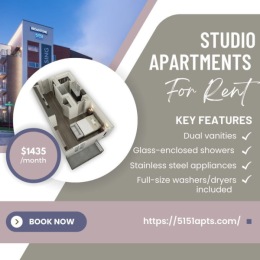 Find your perfect studio @5151 Instagram post from @5151_apts on June 25, 2024 10:02:25am